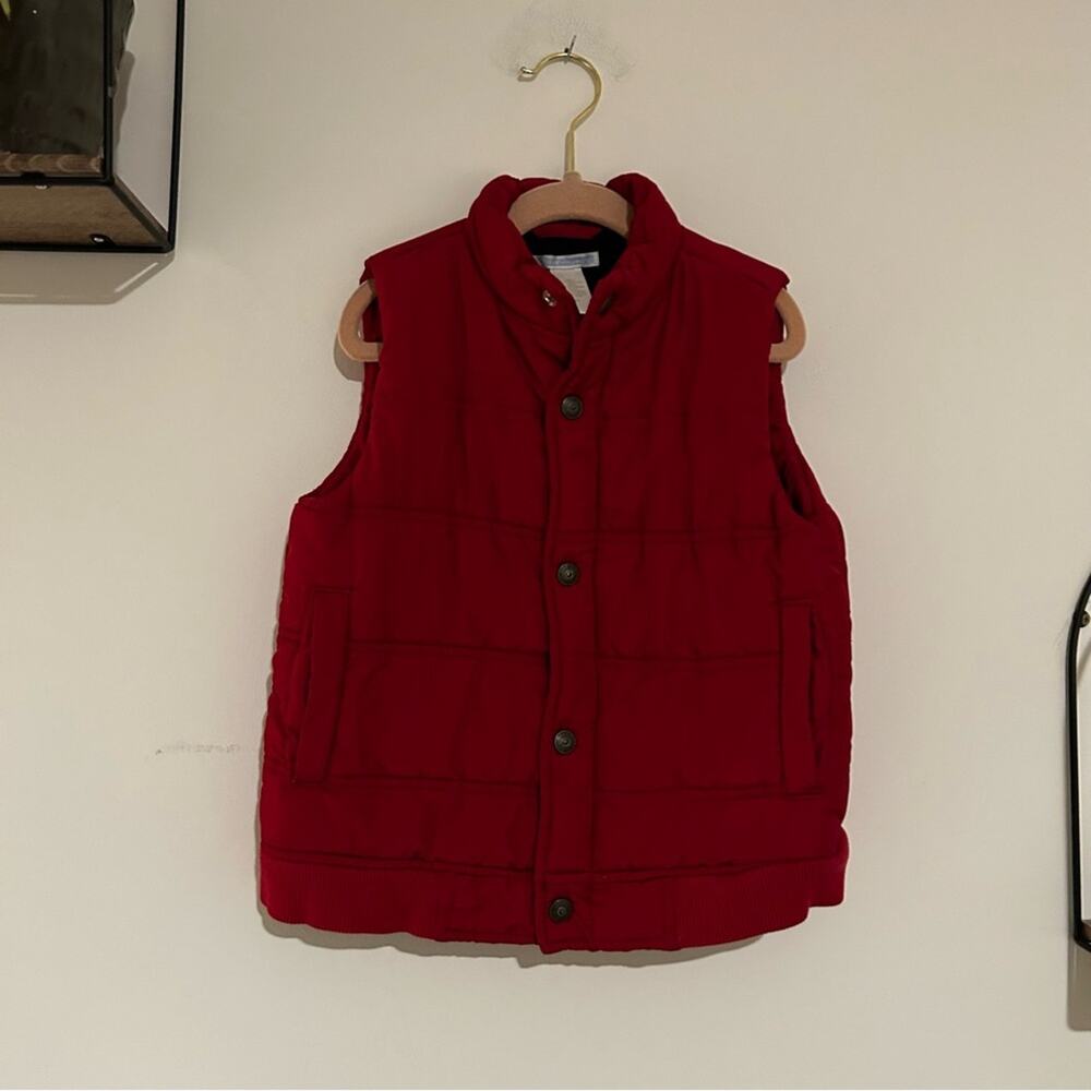 Janie & Jack‎ Red Snap Button Puffer Vest Size 5T